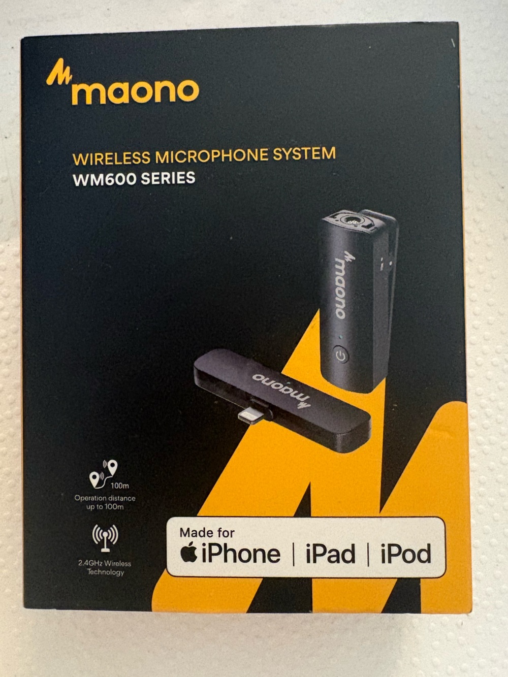 Maono WM600 Wireless Microphone System - Black